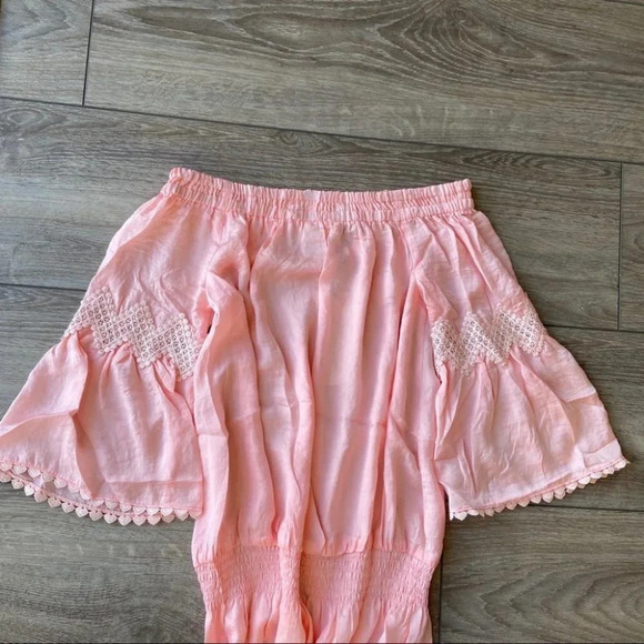 MWT Dance & Marvel Breezy Off Shoulder Babydoll Mini Dress - Picture 10 of 11